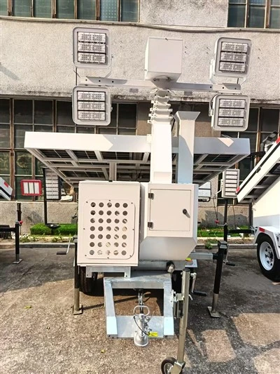 SM05 napelemes világítótorony 3 kW-os dízelgenerátorral
